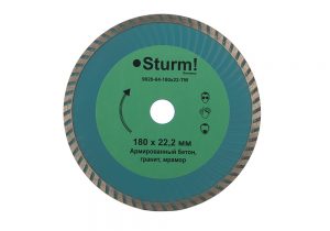 Алмазний диск Sturm ТурбоWave d=180 мм 9020-04-180x22-TW